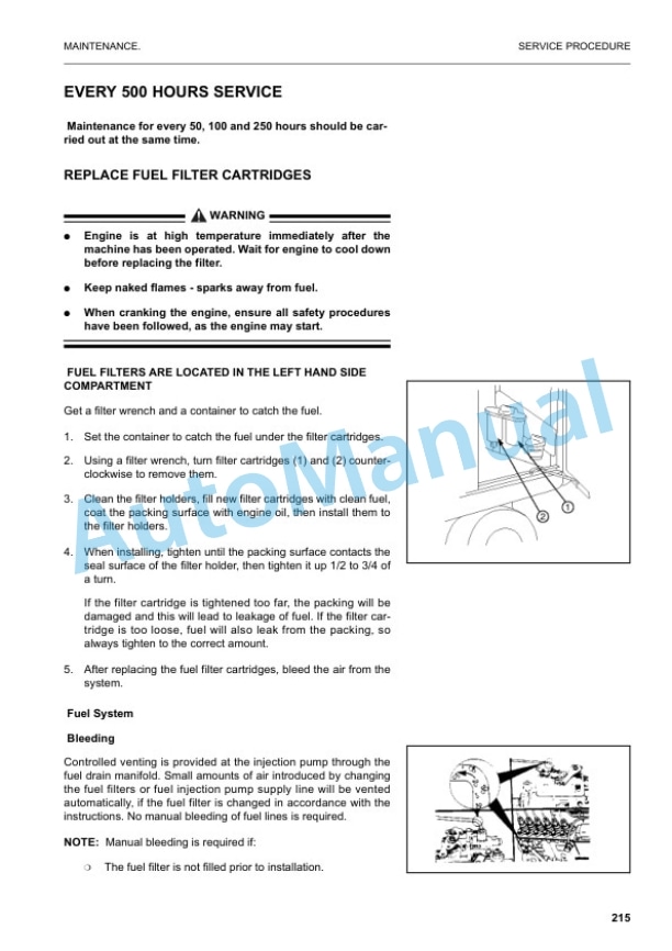 Komatsu PW130ES-6K Hydraulic Excavator Operation and Maintenance Manual UEAM000902 5 Komatsu PW130ES-6K Hydraulic Excavator Operation and Maintenance Manual UEAM000902 - Image 5