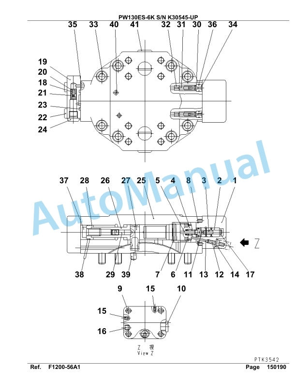 Komatsu PW130ES-6K Hydraulic Excavator Parts Manual SAA4D14U, S4D102EU 2 Komatsu PW130ES-6K Hydraulic Excavator Parts Manual SAA4D14U, S4D102EU-2