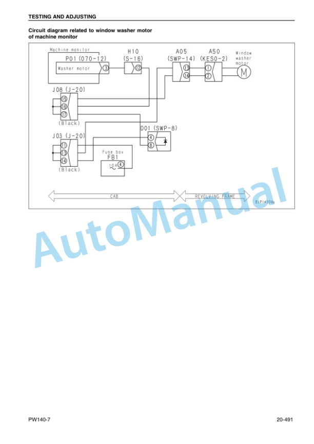 Komatsu PW140-7 Wheeled Excavator Shop Manual 4 Komatsu PW140-7 Wheeled Excavator Shop Manual - Image 4