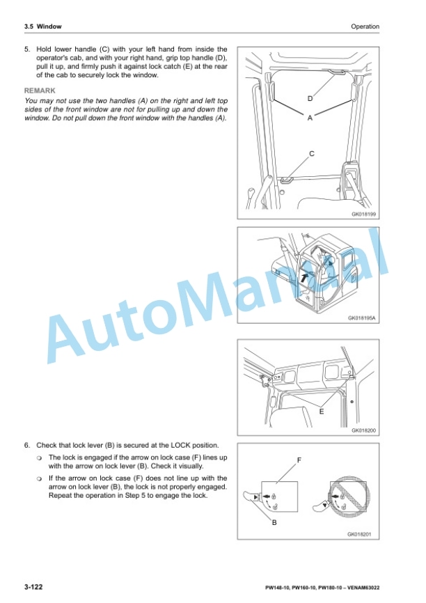 Komatsu PW148-10, PW160-10, PW180-10 Wheeled Excavator Operation and Maintenance Manual VENAM63022 3 Komatsu PW148-10, PW160-10, PW180-10 Wheeled Excavator Operation and Maintenance Manual VENAM63022 - Image 3
