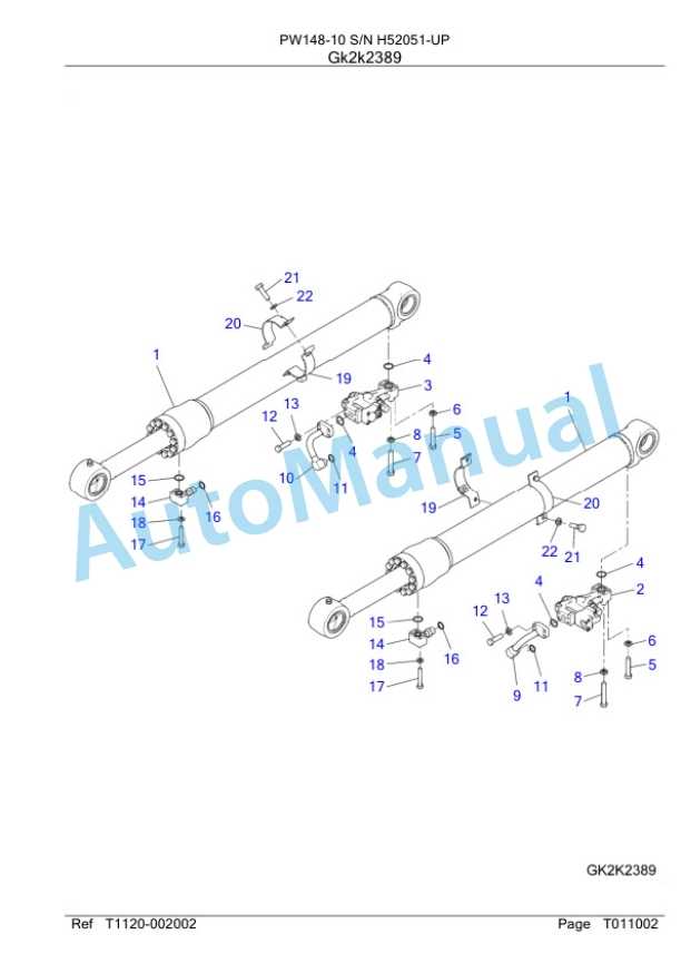 Komatsu PW148-10 Wheeled Excavator Parts Manual PC0000766H 5 Komatsu PW148-10 Wheeled Excavator Parts Manual PC0000766H-5