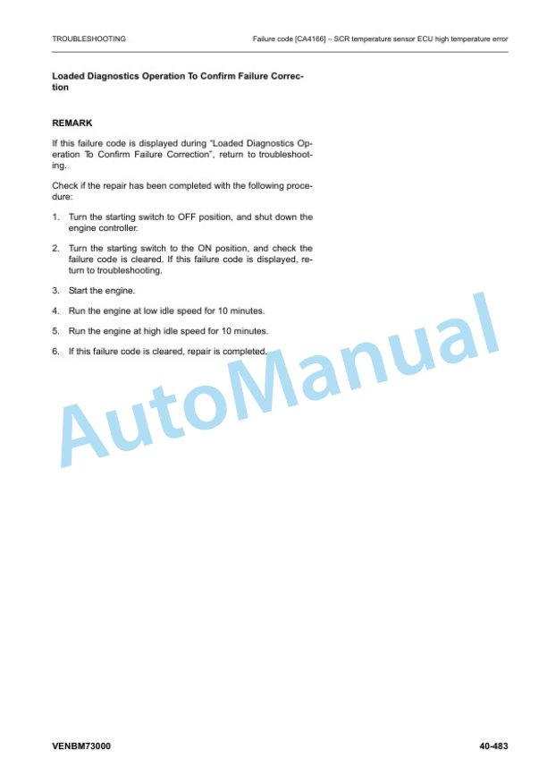 Komatsu PW148-11, PW158-11, PW160-11 Troubleshooting Manual VENBM73000 4 Komatsu PW148-11, PW158-11, PW160-11 Troubleshooting Manual VENBM73000-4