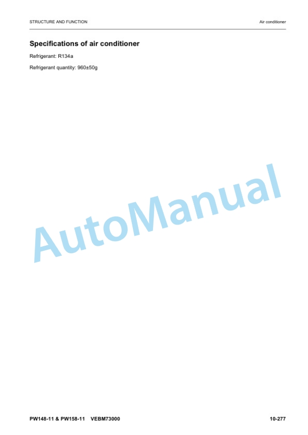 Komatsu PW148-11, PW158-11 Wheeled Excavator Shop Manual VENBM73000 3 Komatsu PW148-11, PW158-11 Wheeled Excavator Shop Manual VENBM73000 - Image 3