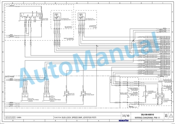 Alternative view of Komatsu PW148-11, PW160-11, PW180-11 Wheeled Excavator Shop Manual 20J-06-60010