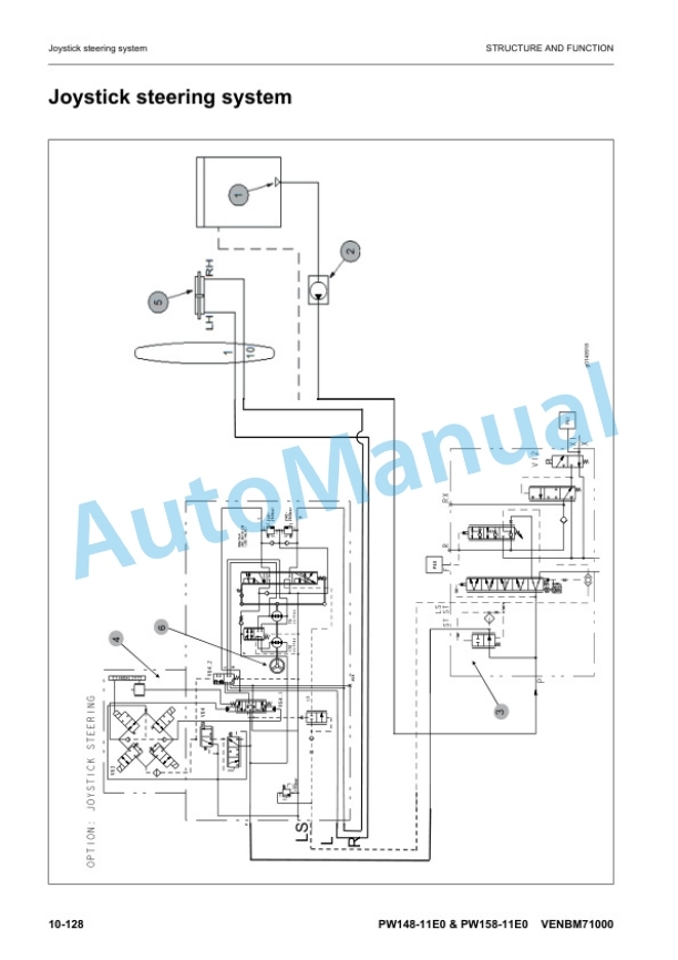 Alternative view of Komatsu PW148-11E0, PW158-11E0 Wheeled Excavator Shop Manual VENBM71000
