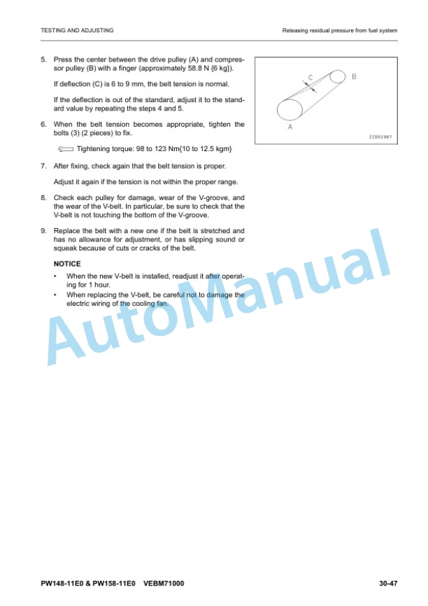 Komatsu PW148-11E0, PW158-11E0 Wheeled Excavator Shop Manual VENBM71000 4 Komatsu PW148-11E0, PW158-11E0 Wheeled Excavator Shop Manual VENBM71000 - Image 4