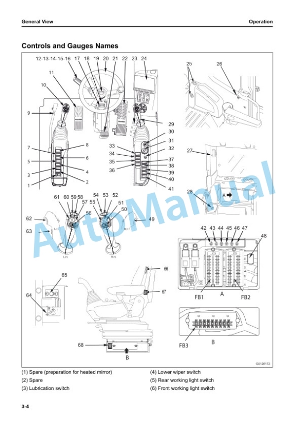 Alternative view of Komatsu PW148-11E0 Wheeled Excavator Operation and Maintenance Manual VENAM71002