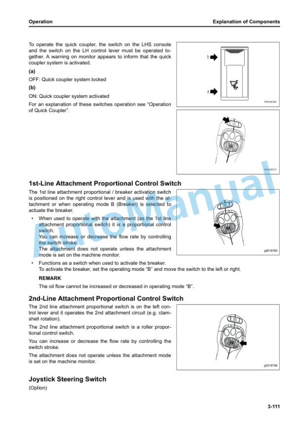 Komatsu PW148-11E0 Wheeled Excavator Operation and Maintenance Manual VENAM71002 3 Komatsu PW148-11E0 Wheeled Excavator Operation and Maintenance Manual VENAM71002 - Image 3