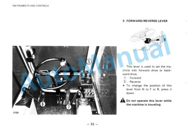 Alternative view of Komatsu PW150-1 Hydraulic Excavator Operation and Maintenance Manual SEAM020E0106