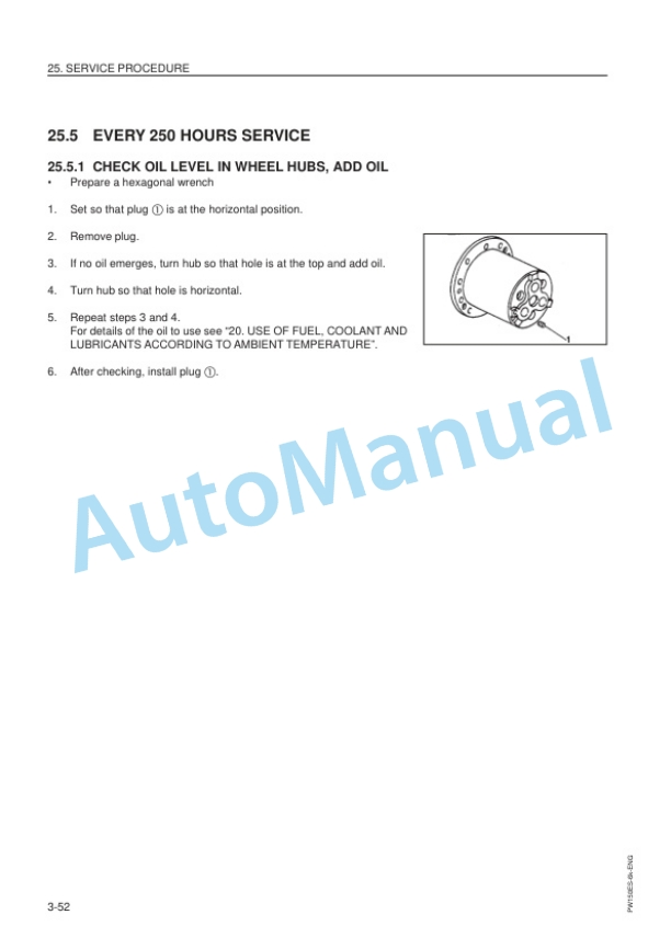Komatsu PW150ES-6K Hydraulic Excavator Operation and Maintenance Manual UEAM000101 5 Komatsu PW150ES-6K Hydraulic Excavator Operation and Maintenance Manual UEAM000101-5
