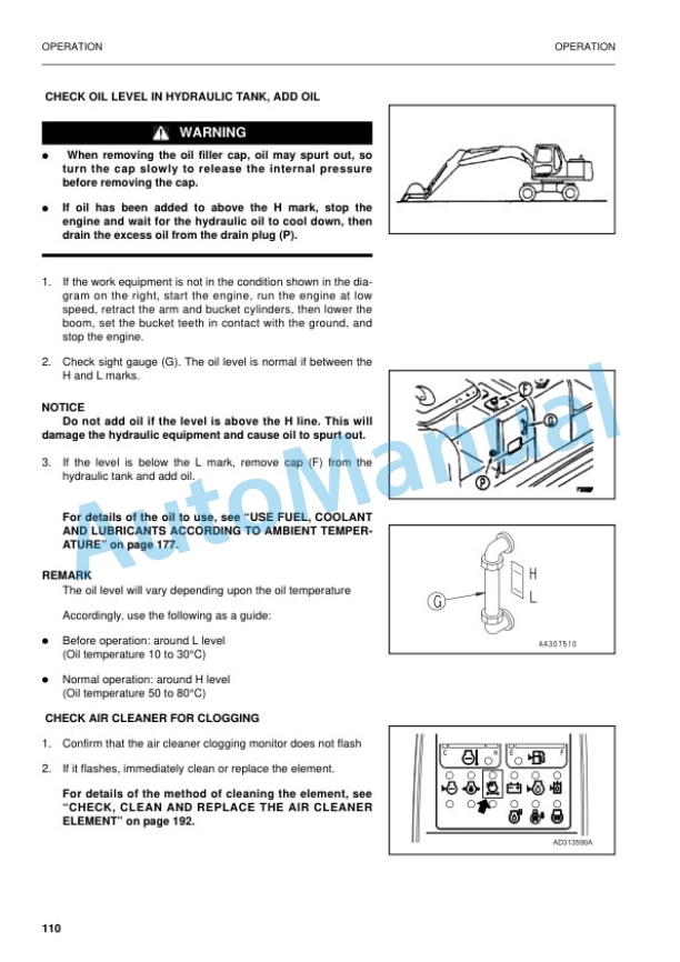 Komatsu PW150ES-6K Hydraulic Excavator Operation and Maintenance Manual UEAM000106 3 Komatsu PW150ES-6K Hydraulic Excavator Operation and Maintenance Manual UEAM000106 - Image 3