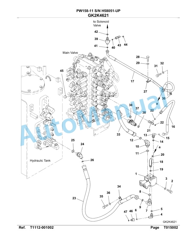 Komatsu PW158-11 Hydraulic Excavator Parts Manual PW00005H 5 Komatsu PW158-11 Hydraulic Excavator Parts Manual PW00005H-5