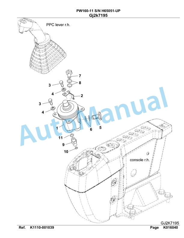 Komatsu PW160-11 Hydraulic Excavator Parts Manual PW00007H 3 Komatsu PW160-11 Hydraulic Excavator Parts Manual PW00007H-3
