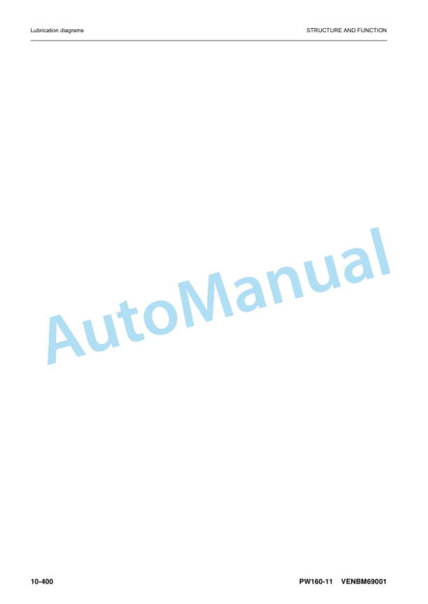 Komatsu PW160-11 Wheeled Excavator Shop Manual VENBM69001 3 Komatsu PW160-11 Wheeled Excavator Shop Manual VENBM69001 - Image 3