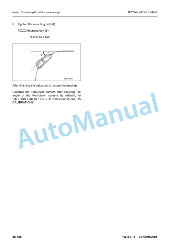 Komatsu PW160-11 Wheeled Excavator Shop Manual VENBM69001 4 Komatsu PW160-11 Wheeled Excavator Shop Manual VENBM69001 - Image 4