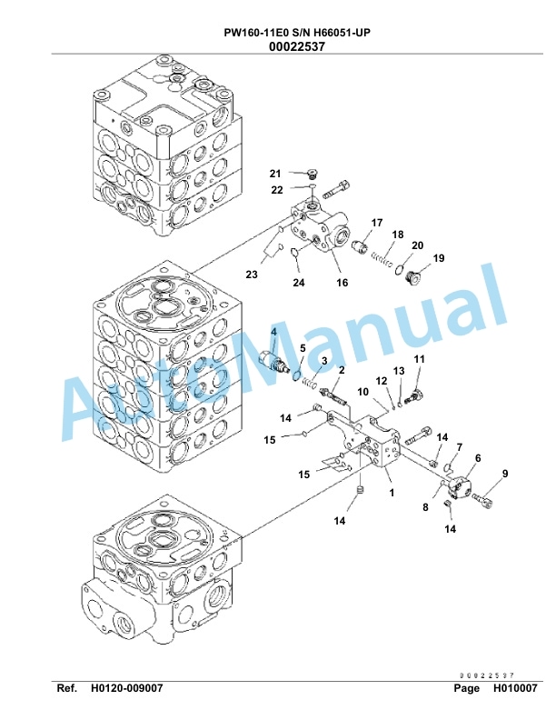 Komatsu PW160-11E0 Hydraulic Excavator Parts Manual PW00014H 2 Komatsu PW160-11E0 Hydraulic Excavator Parts Manual PW00014H-2