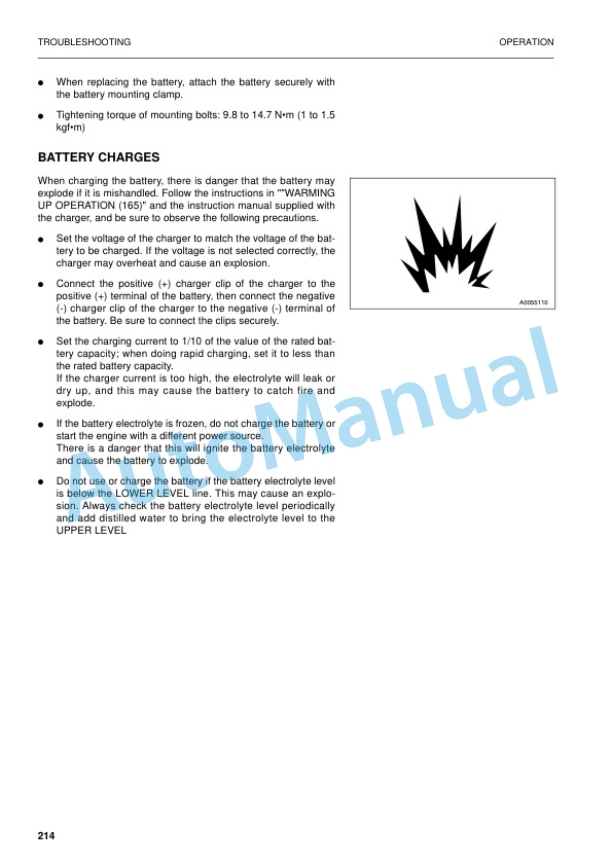 Komatsu PW160-7K Wheeled Excavator Operation and Maintenance Manual UEAM003203 4 Komatsu PW160-7K Wheeled Excavator Operation and Maintenance Manual UEAM003203 - Image 4