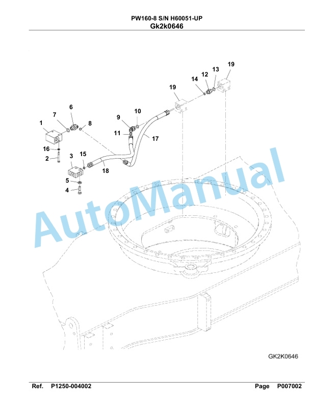 Komatsu PW160-8 Hydraulic Excavator Parts Manual SAA4D1CH 4 Komatsu PW160-8 Hydraulic Excavator Parts Manual SAA4D1CH-4