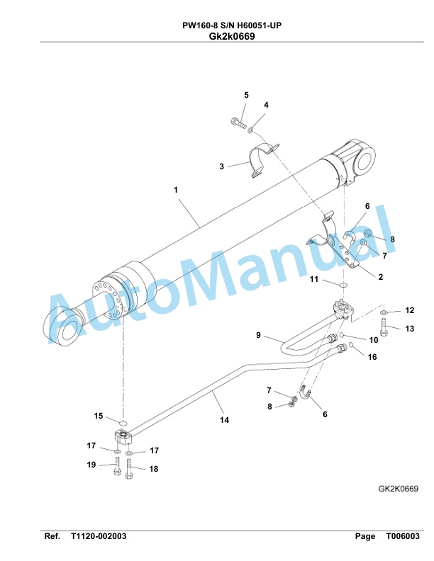 Komatsu PW160-8 Hydraulic Excavator Parts Manual SAA4D1CH 5 Komatsu PW160-8 Hydraulic Excavator Parts Manual SAA4D1CH-5