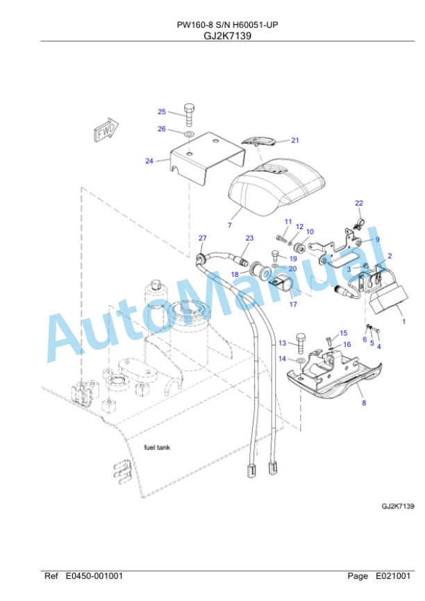 Komatsu PW160-8 Wheeled Excavator Parts Manual SAA4D1CH 2 Komatsu PW160-8 Wheeled Excavator Parts Manual SAA4D1CH-2
