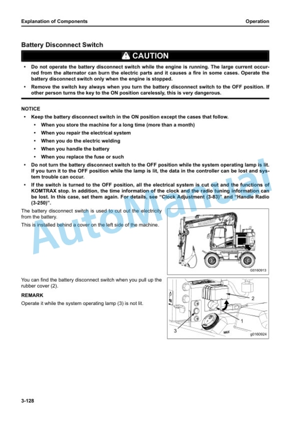 Komatsu PW168-11E1 Wheeled Excavator Operation and Maintenance Manual VENAM75000 3 Komatsu PW168-11E1 Wheeled Excavator Operation and Maintenance Manual VENAM75000 - Image 3