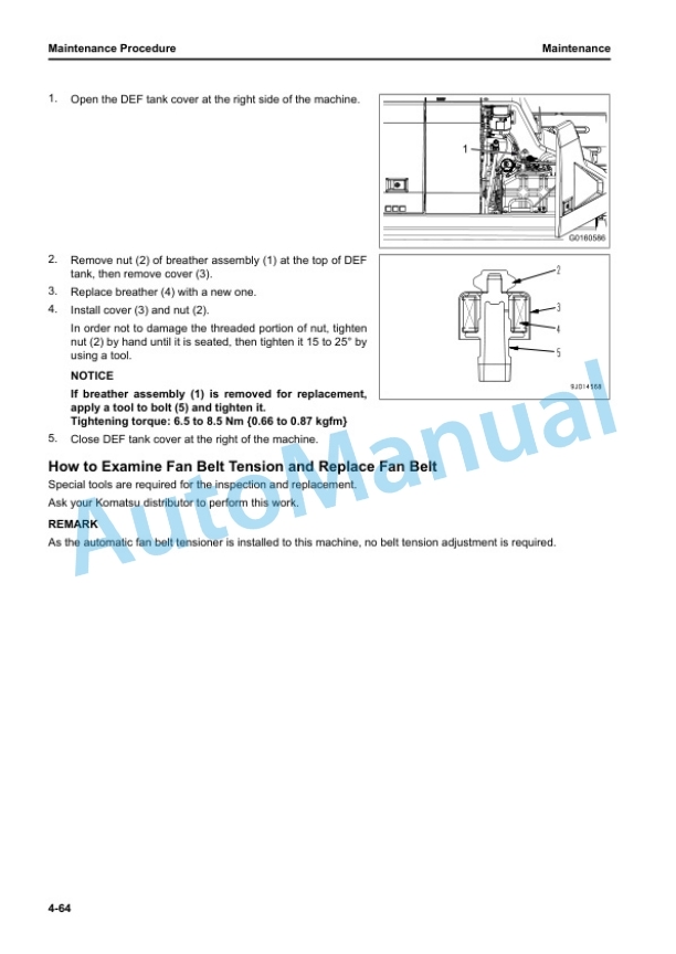 Komatsu PW168-11E1 Wheeled Excavator Operation and Maintenance Manual VENAM75000 5 Komatsu PW168-11E1 Wheeled Excavator Operation and Maintenance Manual VENAM75000 - Image 5