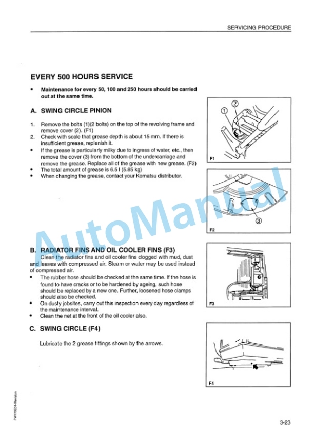 Komatsu PW170-5K Wheeled Excavator Operation and Maintenance Manual EEAM000102 5 Komatsu PW170-5K Wheeled Excavator Operation and Maintenance Manual EEAM000102-5