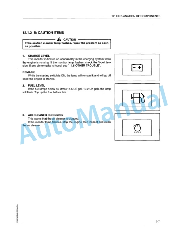 Alternative view of Komatsu PW170ES-6 Wheel Excavator Operation and Maintenance Manual UEAM000701