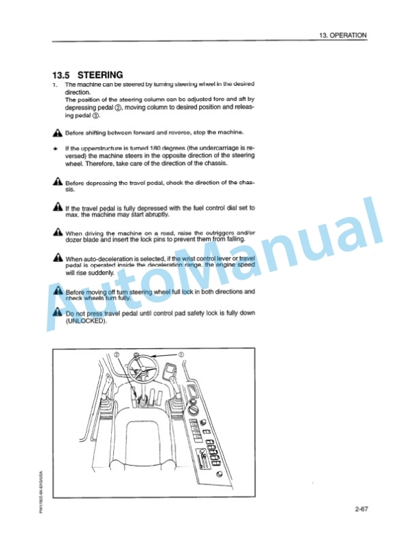 Komatsu PW170ES-6 Wheel Excavator Operation and Maintenance Manual UEAM000701 3 Komatsu PW170ES-6 Wheel Excavator Operation and Maintenance Manual UEAM000701 - Image 3