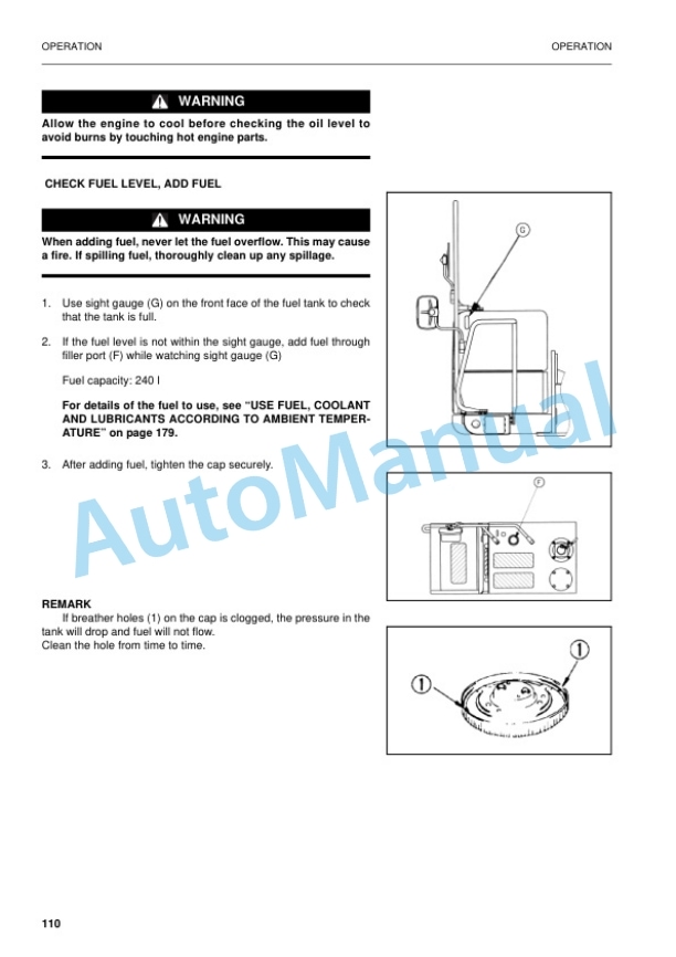 Komatsu PW170ES-6K Hydraulic Excavator Operation and Maintenance Manual UEAM000504 3 Komatsu PW170ES-6K Hydraulic Excavator Operation and Maintenance Manual UEAM000504 - Image 3