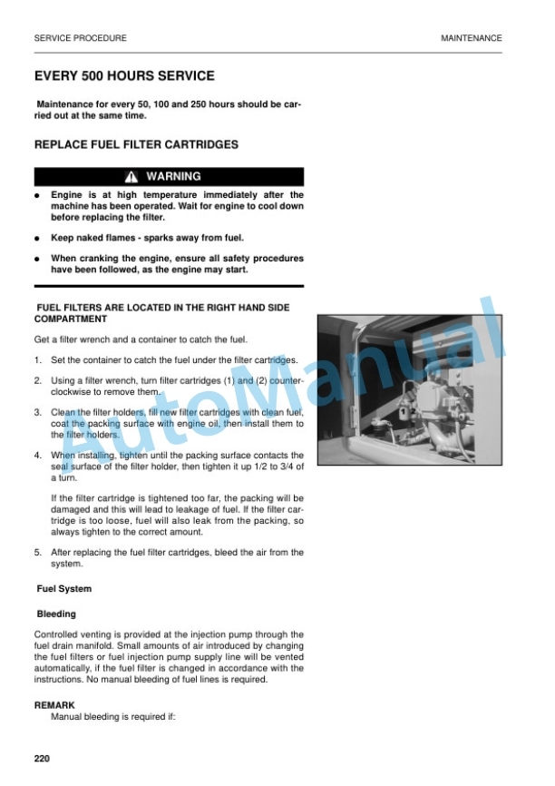 Komatsu PW170ES-6K Hydraulic Excavator Operation and Maintenance Manual UEAM000504 5 Komatsu PW170ES-6K Hydraulic Excavator Operation and Maintenance Manual UEAM000504 - Image 5