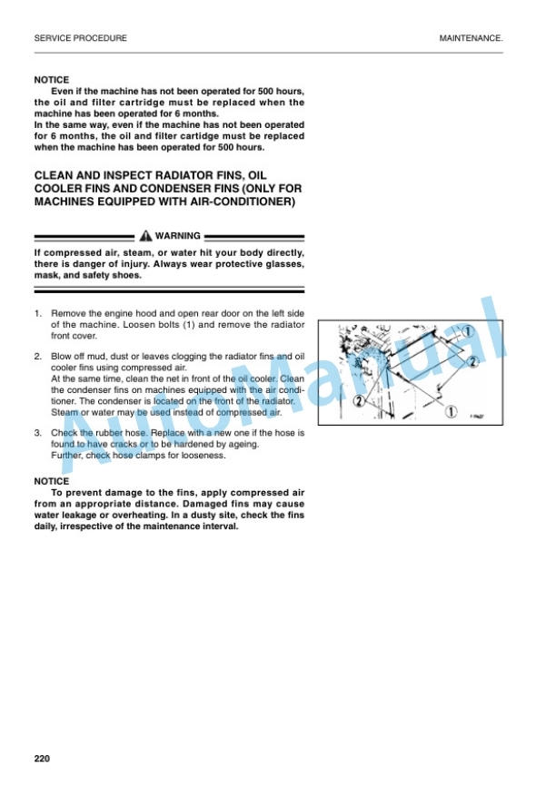Komatsu PW170ES-6K Hydraulic Excavator Operation and Maintenance Manual UEAM000702 5 Komatsu PW170ES-6K Hydraulic Excavator Operation and Maintenance Manual UEAM000702 - Image 5