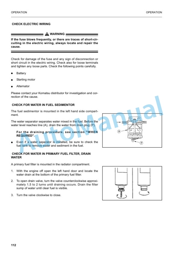 Komatsu PW170ES-6K Wheeled Excavator Operation and Maintenance Manual UEAM000502 3 Komatsu PW170ES-6K Wheeled Excavator Operation and Maintenance Manual UEAM000502 - Image 3