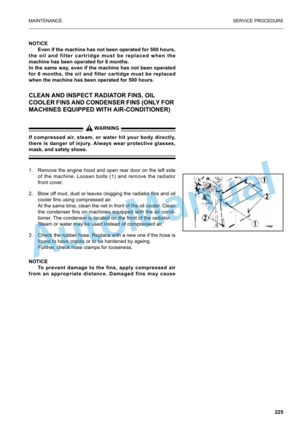 Komatsu PW170ES-6K Wheeled Excavator Operation and Maintenance Manual UEAM000502 5 Komatsu PW170ES-6K Wheeled Excavator Operation and Maintenance Manual UEAM000502 - Image 5