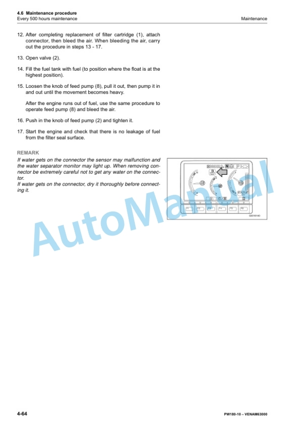 Komatsu PW180-10 Wheeled Excavator Operation and Maintenance Manual VENAM63000 5 Komatsu PW180-10 Wheeled Excavator Operation and Maintenance Manual VENAM63000 - Image 5