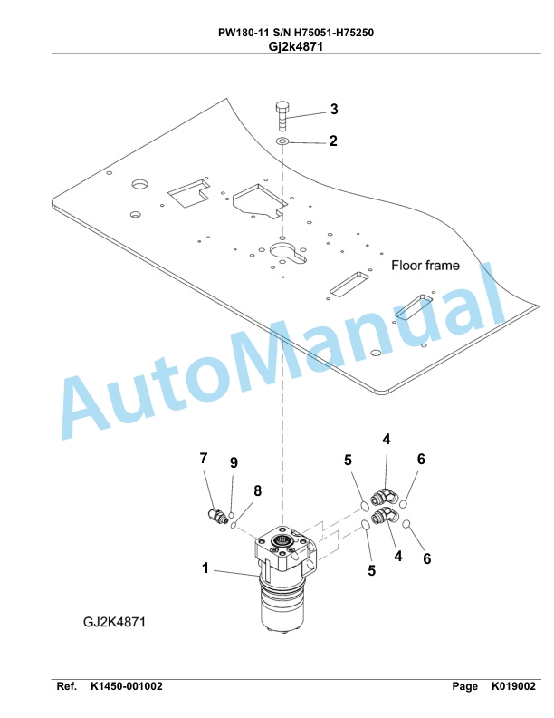 Komatsu PW180-11 Hydraulic Excavator Parts Manual PW00003H 3 Komatsu PW180-11 Hydraulic Excavator Parts Manual PW00003H-3