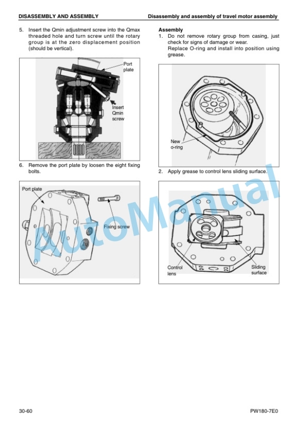 Komatsu PW180-7E0 Wheeled Excavator Shop Manual 5 Komatsu PW180-7E0 Wheeled Excavator Shop Manual - Image 5