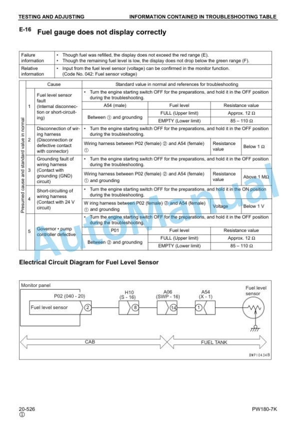 Komatsu PW180-7K Wheeled Excavator Shop Manual UEBM002701 4 Komatsu PW180-7K Wheeled Excavator Shop Manual UEBM002701 - Image 4