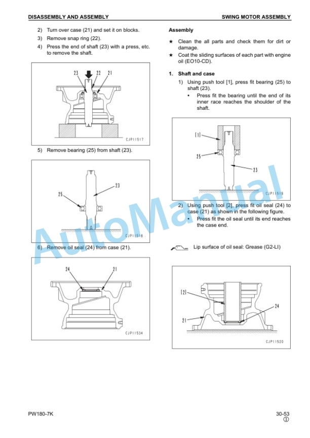 Komatsu PW180-7K Wheeled Excavator Shop Manual UEBM002701 5 Komatsu PW180-7K Wheeled Excavator Shop Manual UEBM002701 - Image 5