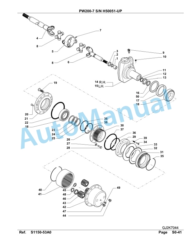 Komatsu PW200-7 Hydraulic Excavator Parts Manual H50051-UP 4 Komatsu PW200-7 Hydraulic Excavator Parts Manual H50051-UP-4