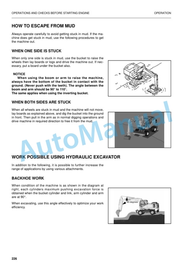 Komatsu PW200-7K, PW220-7K Wheel Excavator Operation and Maintenance Manual UEAM001903 4 Komatsu PW200-7K, PW220-7K Wheel Excavator Operation and Maintenance Manual UEAM001903 - Image 4