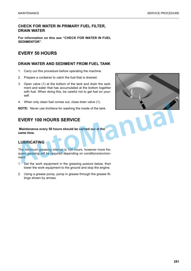 Komatsu PW200-7KA, PW220-7KA Wheel Excavator Operation and Maintenance Manual UEAM002500 5 Komatsu PW200-7KA, PW220-7KA Wheel Excavator Operation and Maintenance Manual UEAM002500 - Image 5
