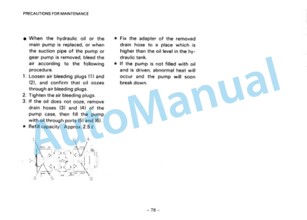 Komatsu PW60-3 Hydraulic Excavator Operation and Maintenance Manual SEAM020B0303 4 Komatsu PW60-3 Hydraulic Excavator Operation and Maintenance Manual SEAM020B0303 - Image 4