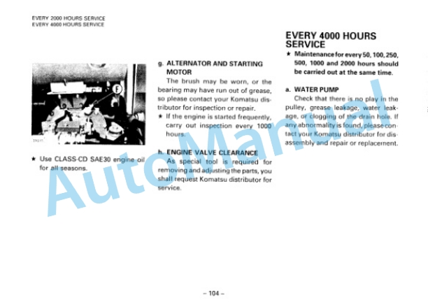 Komatsu PW60-3 Hydraulic Excavator Operation and Maintenance Manual SEAM020B0303 5 Komatsu PW60-3 Hydraulic Excavator Operation and Maintenance Manual SEAM020B0303 - Image 5