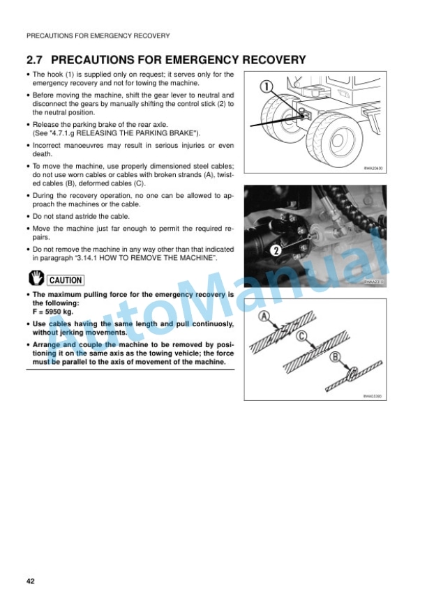 Alternative view of Komatsu PW75R-2 Hydraulic Excavator Operation and Maintenance Manual WEAM001401