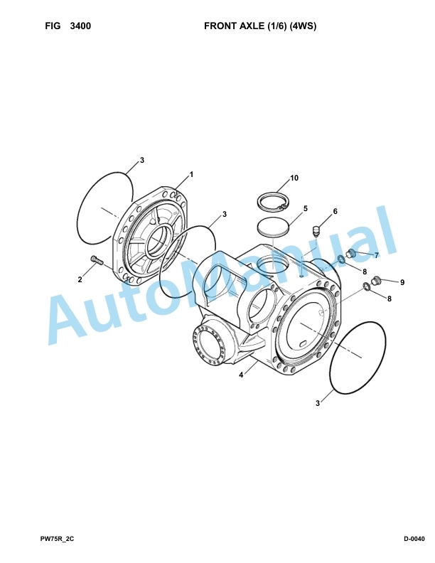 Komatsu PW75R-2 Hydraulic Excavator Parts Manual 22E0210020-up 2 Komatsu PW75R-2 Hydraulic Excavator Parts Manual 22E0210020-up-2