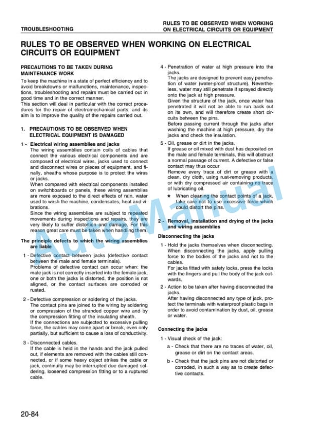 Komatsu PW95-1 Hydraulic Excavator Shop Manual WEBMPW9500 3 Komatsu PW95-1 Hydraulic Excavator Shop Manual WEBMPW9500-3