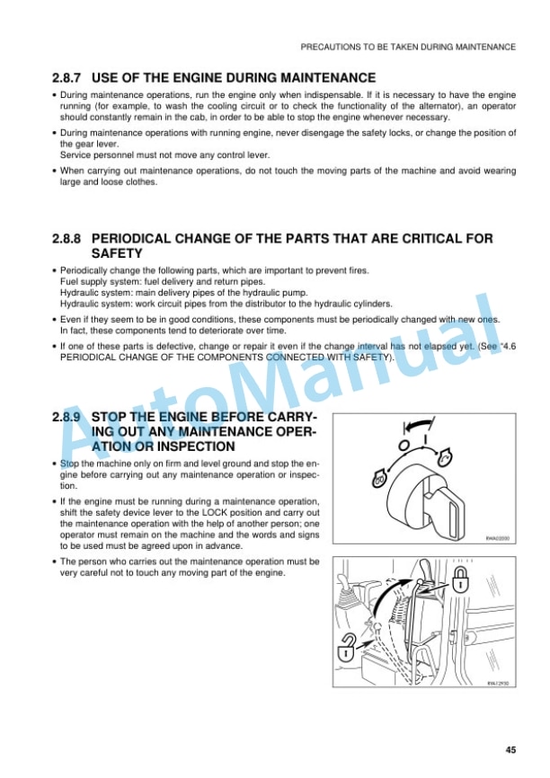 Komatsu PW95R-2 Hydraulic Excavator Operation and Maintenance Manual WEAM001605 2 Komatsu PW95R-2 Hydraulic Excavator Operation and Maintenance Manual WEAM001605-2