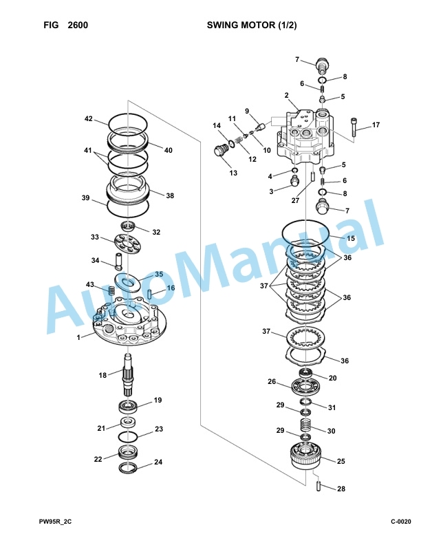 Komatsu PW95R-2 Hydraulic Excavator Parts Manual 21D0220001-up 2 Komatsu PW95R-2 Hydraulic Excavator Parts Manual 21D0220001-up-2