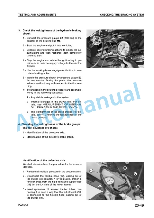 Komatsu PW95R-2 Hydraulic Excavator Shop Manual WEBM001800 3 Komatsu PW95R-2 Hydraulic Excavator Shop Manual WEBM001800-3